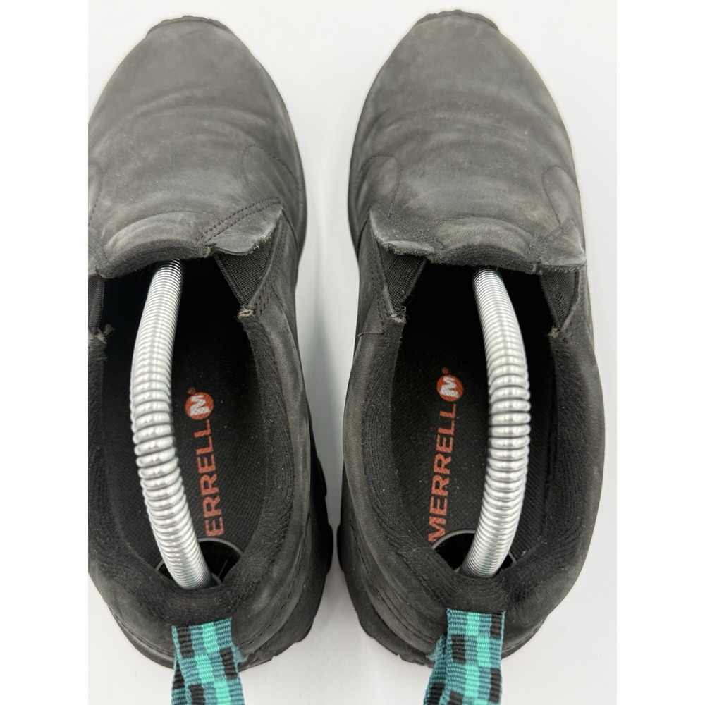 MERRELL Jungle Moc Nubuck Leather Slip-on Shoes Women's Size 7.5 Black J55992 - Picture 7 of 10